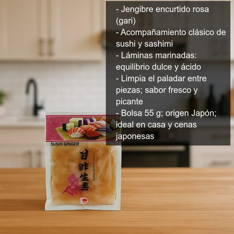 Jengibre encurtido rosa - 55g