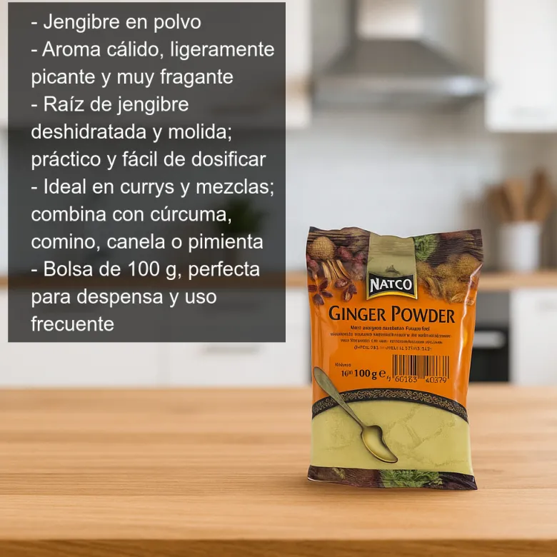 Jengibre en polvo - Bolsa de 100 g