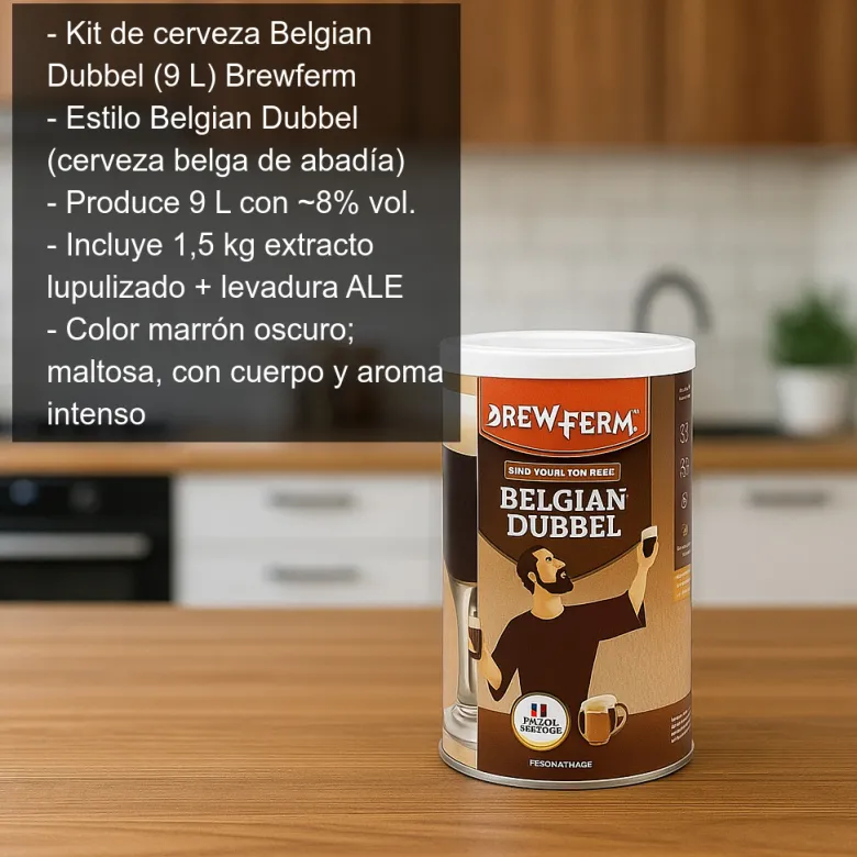 Kit de cerveza Belgian Dubbel - 9 L
