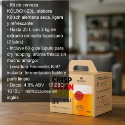 Kit de cerveza KOLSCH - 23L