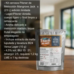 Kit de cerveza Pilsner de Melocotón - 23 L