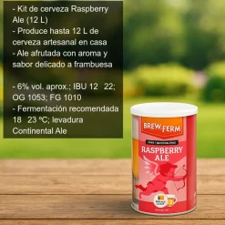 Kit de cerveza Raspberry Ale - 12 L