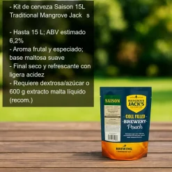 Kit de cerveza Saison - 15L