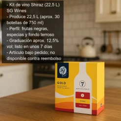 Kit de vino Shiraz - 22.5 Litros