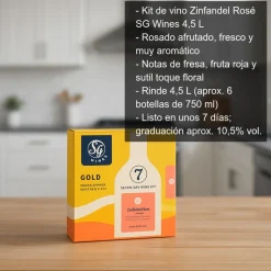 Kit de vino Zinfandel Rosé - 4.5 Litros