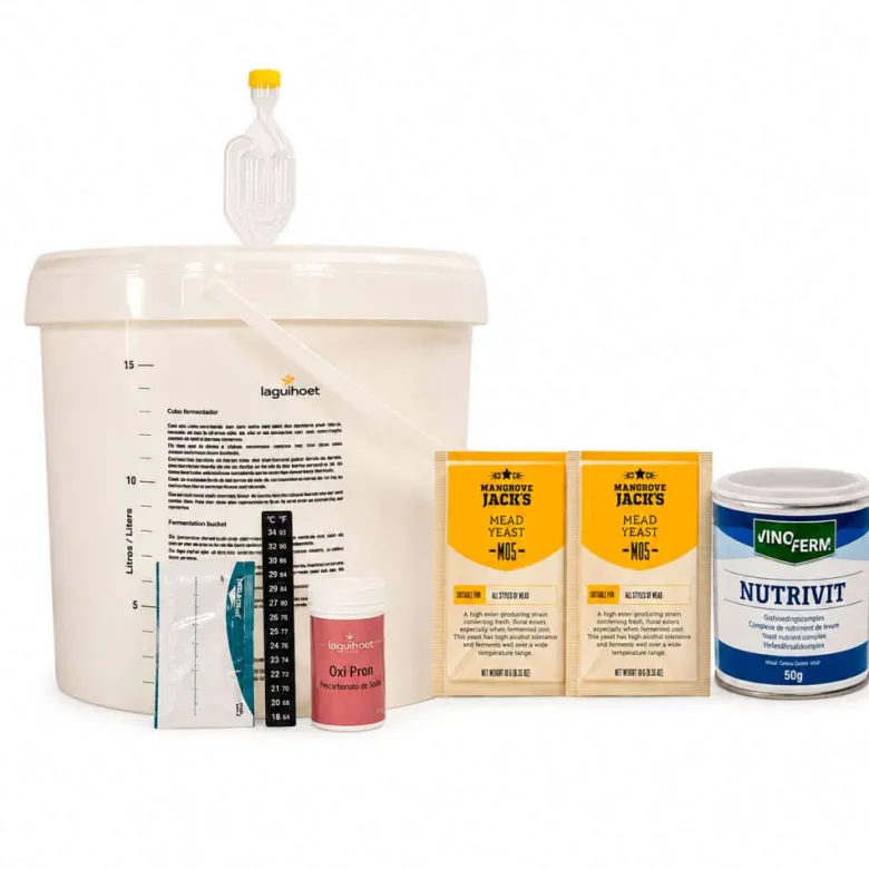 Kit estándar para hacer hidromiel - 17 litros