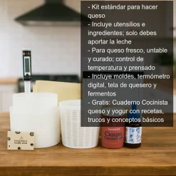 Kit estándar para hacer queso