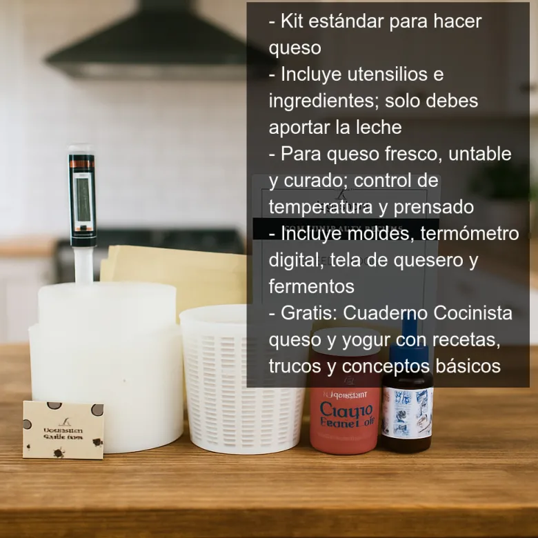 Kit estándar para hacer queso