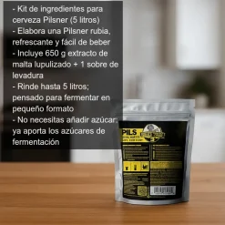 Kit ingredientes para cerveza Pilsner - 5 litros