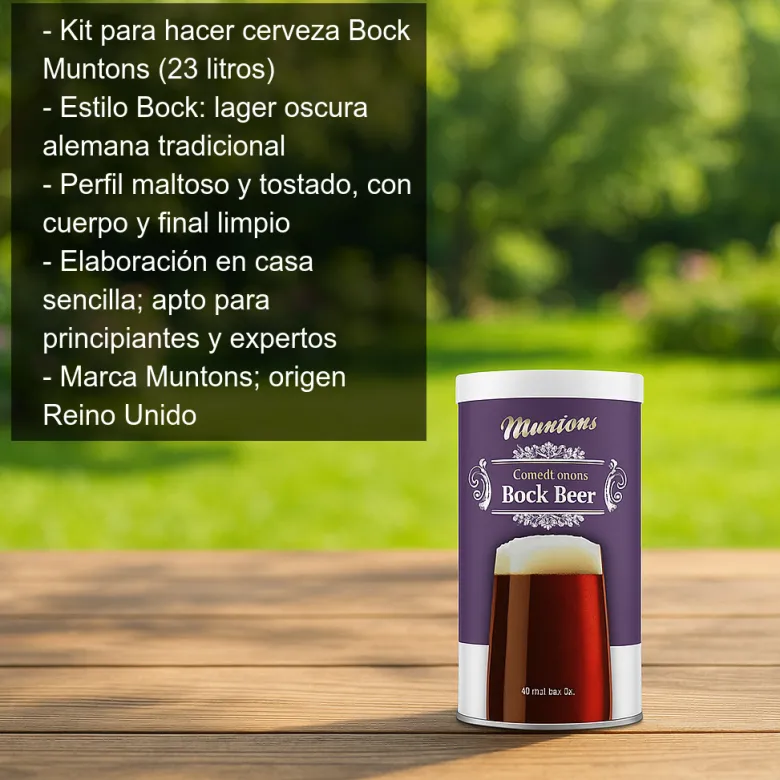 Kit para hacer cerveza Bock - 23 litros