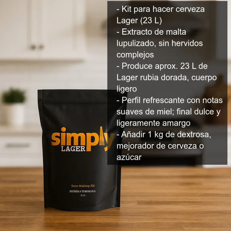 Kit para hacer cerveza Lager - 23 L