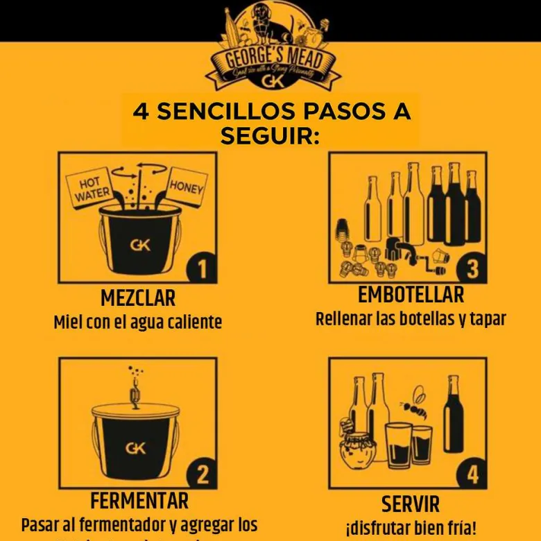 Kit para hacer hidromiel - 5 litros