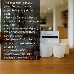 Kit para hacer queso y yogur De Luxe