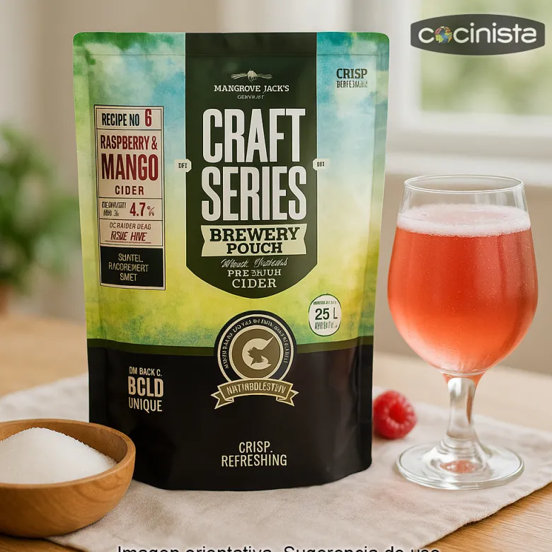 Kit para hacer sidra de frambuesa y mango - 23 l