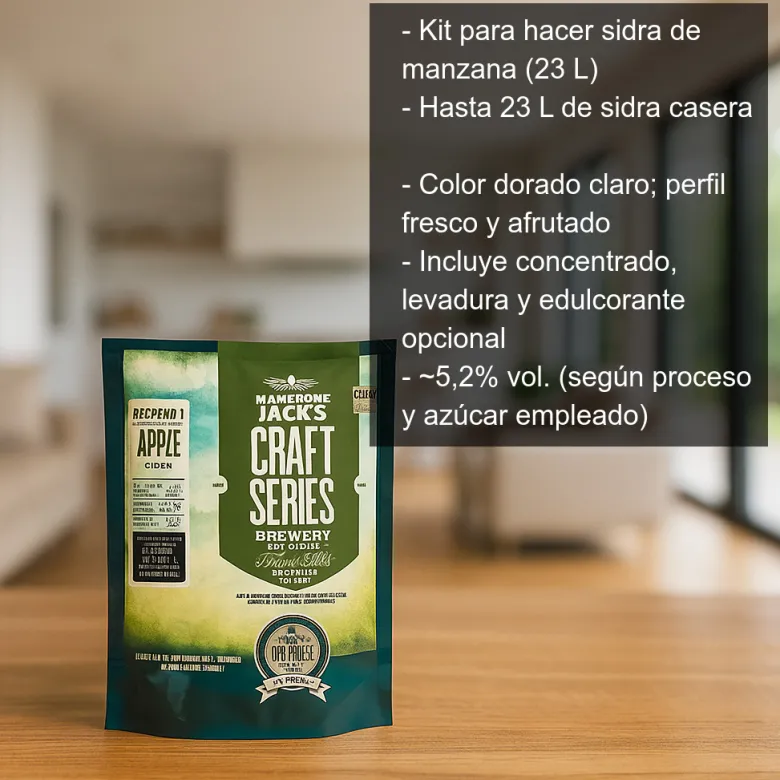 Kit para hacer sidra de manzana - 23 l