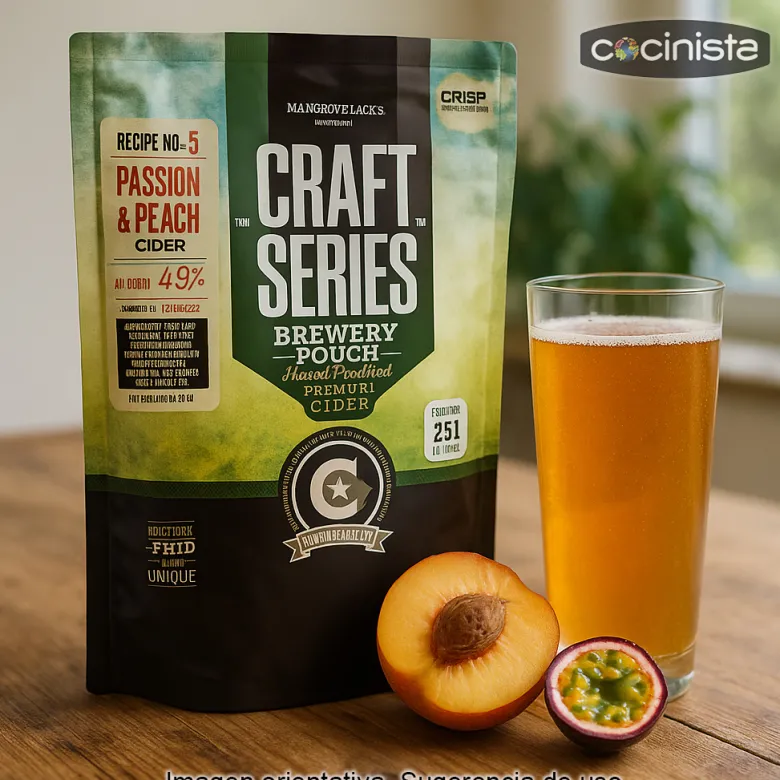 Kit para hacer sidra de maracuyá y melocotón - 23 l