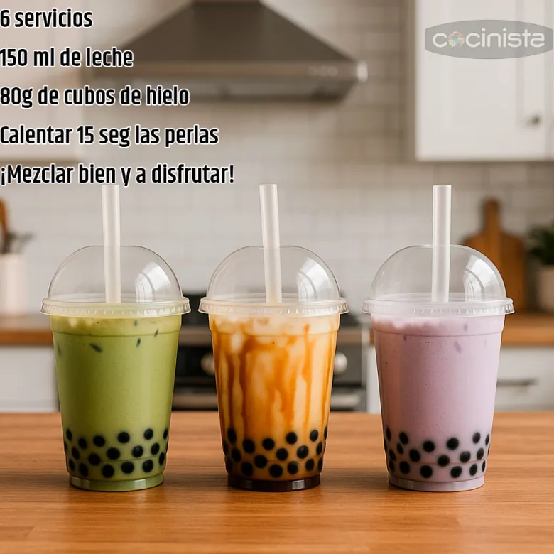 Kit Party Bubble Tea (Té de burbujas) - 6 servicios