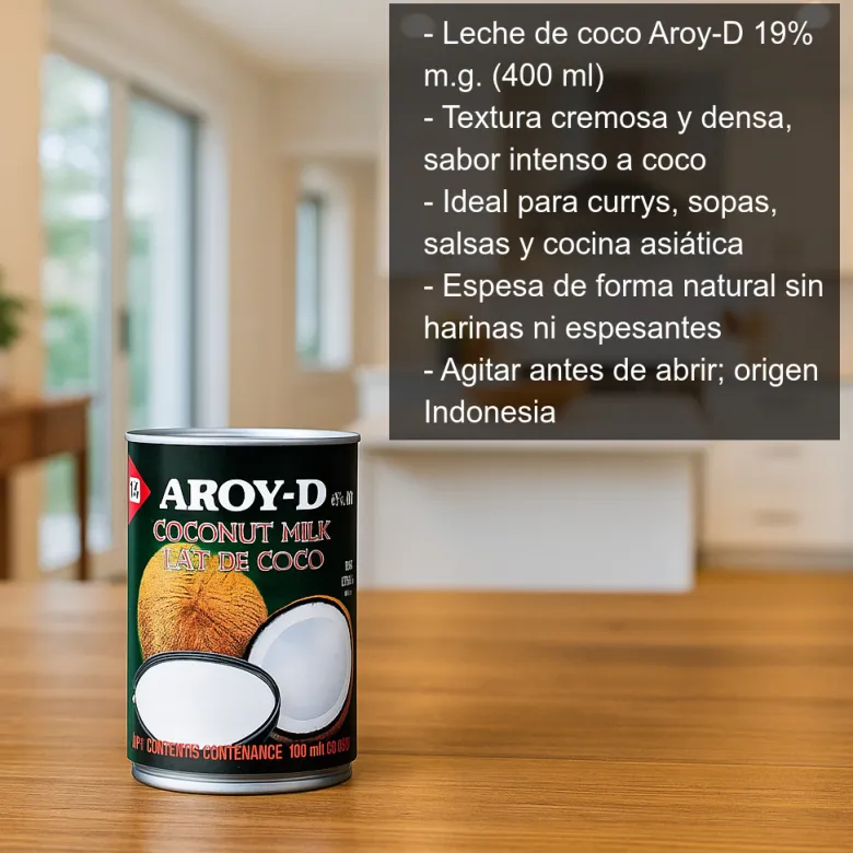 Leche de coco con 19% de m.g. - 400ml