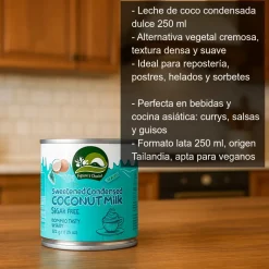 Leche de coco condensada dulce - 250 ml