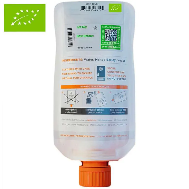 Levadura líquida orgánica WLP380-O Hefeweizen Ale IV - 19 L