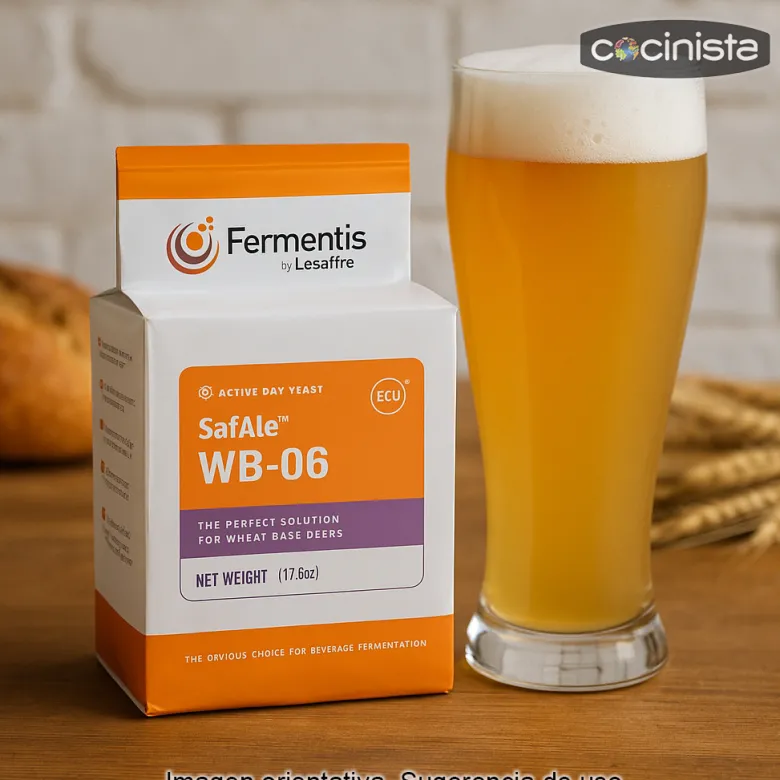 Levadura para cerveza SafAle WB-06 - 500g