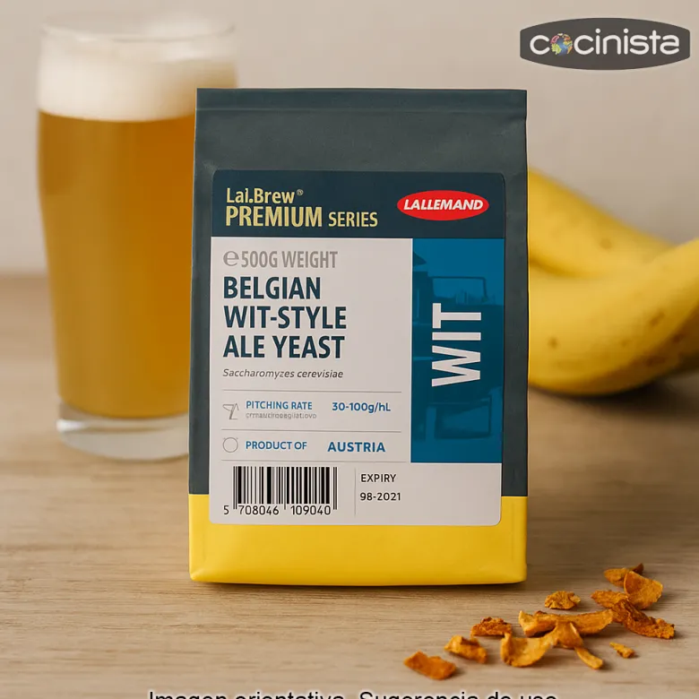 Levadura Wit para cerveza de trigo belgas - 500G