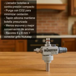 Llenador de botellas a contra-presión