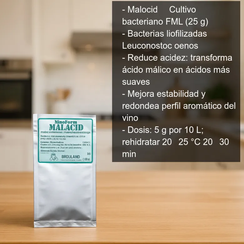 Malocid- fermentación maloláctica - 25g