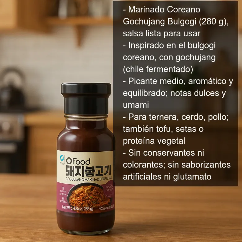 Marinado Coreano Gochujang Bulgogi - 280g