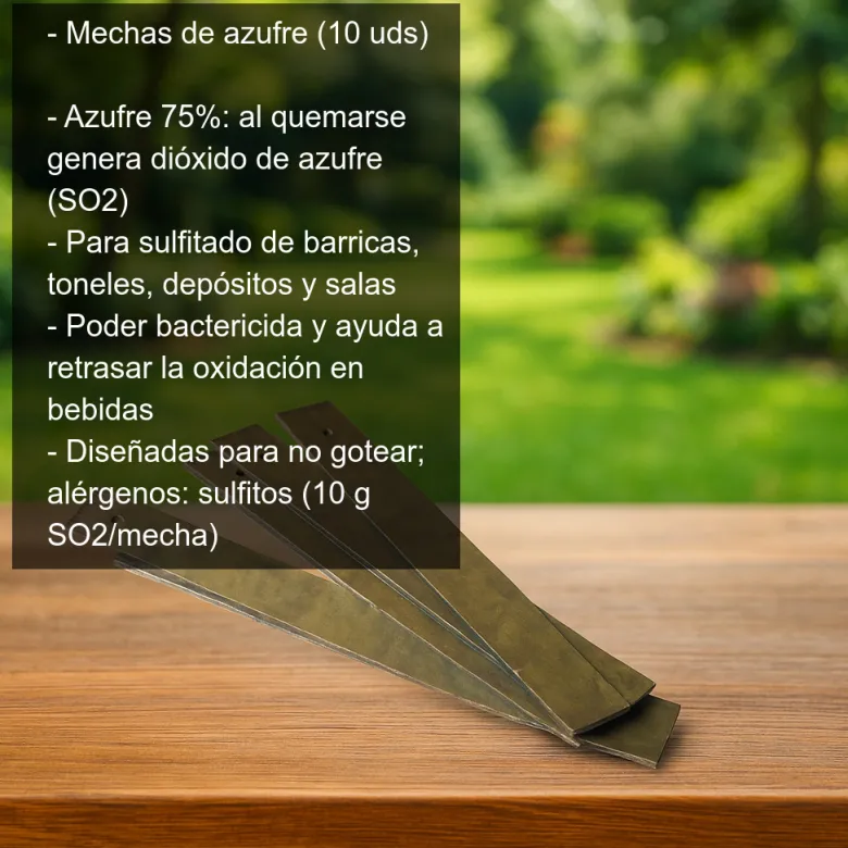 Mechas de azufre - 10 uds