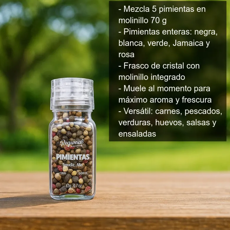 Mezcla cinco pimientas - 70g