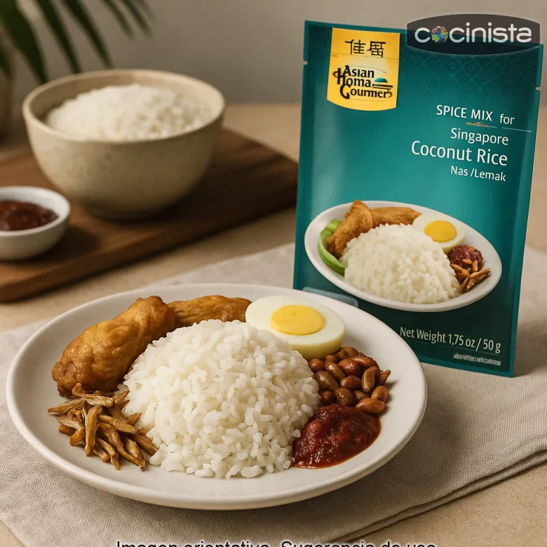 Mezcla para arroz de coco estilo Singapur - 50 g