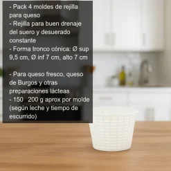 Molde de rejilla (pack de 4) - 200 g