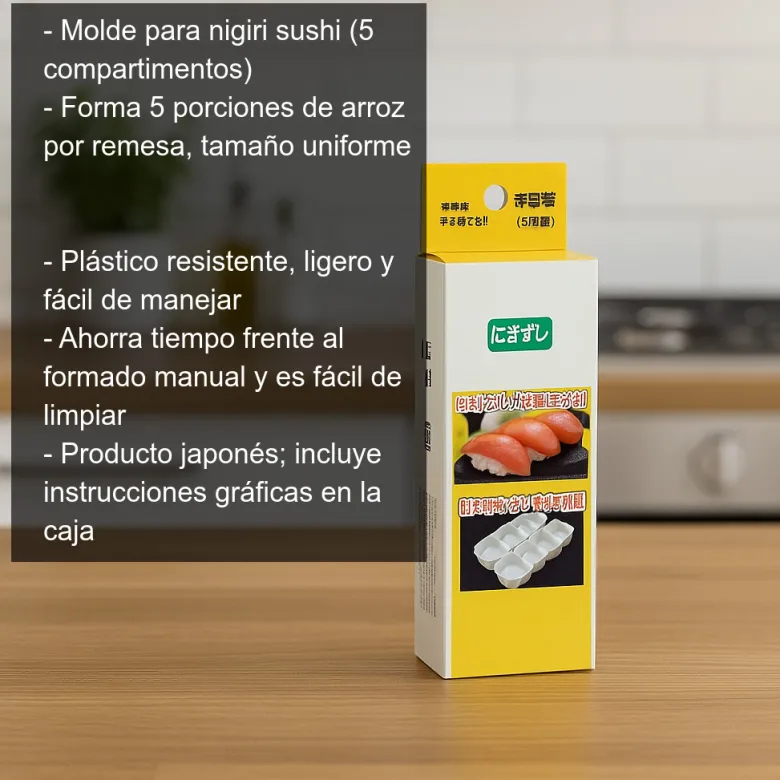 Molde para nigiri sushi