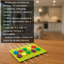 Molde para piruletas - 10 cavidades