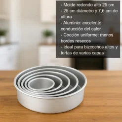 Molde redondo alto - 25cm