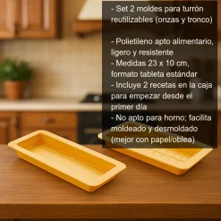 Moldes de turrón - set de 2