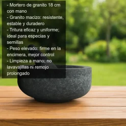 Mortero de piedra - 18cm