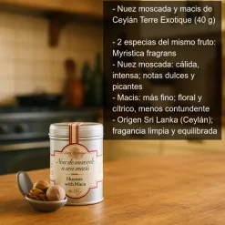 Nuez moscada y su macis de Ceylán - 40 g
