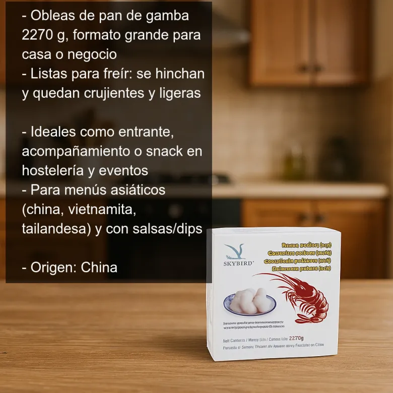 Obleas de pan de gamba - 2270g