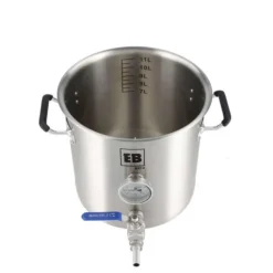 Olla de Elaboración Easybrew de Acero Inoxidable con Válvula de Bola - 12 L