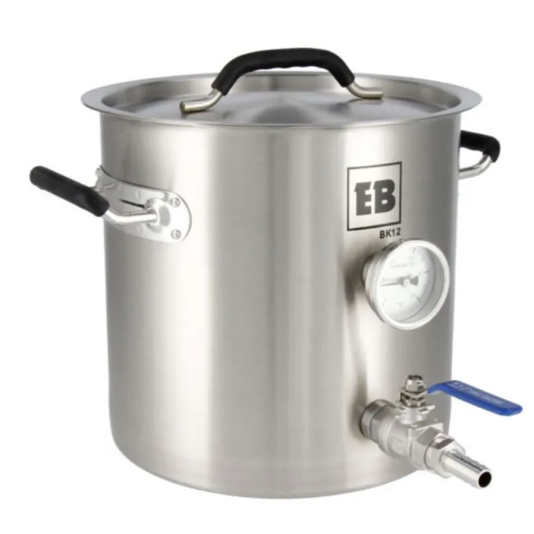 Olla de Elaboración Easybrew de Acero Inoxidable con Válvula de Bola - 12 L