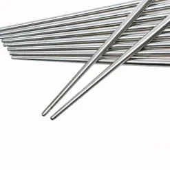 Palillos acero inoxidable - 5 pares