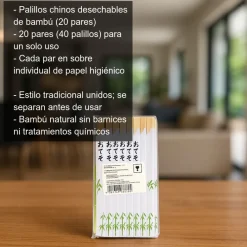 Palillos desechables - 20 pares