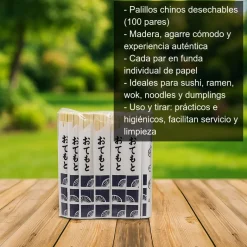 Palillos de usar y tirar - 100 pares
