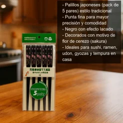 Palillos japoneses - 5 pares