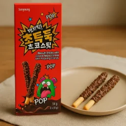 Palitos de chocolate y Caramelo explosivo - 54g