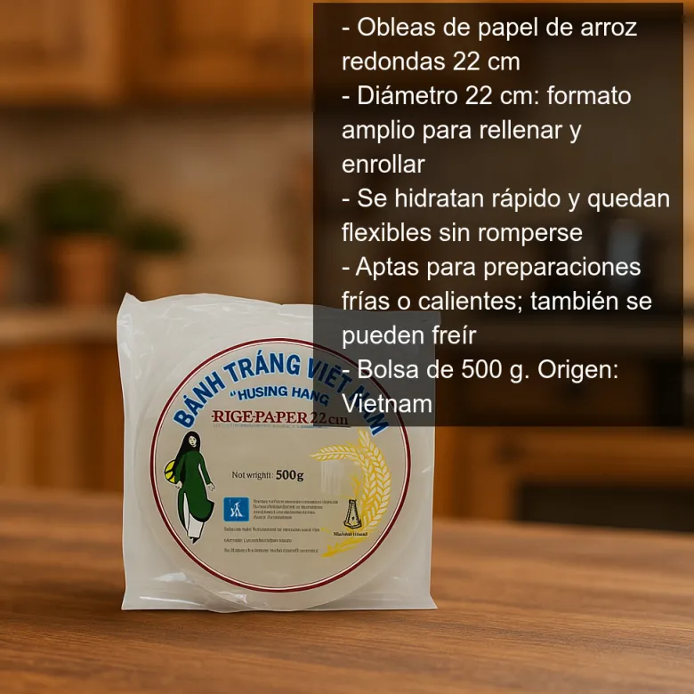 Papel de arroz - 22 cm
