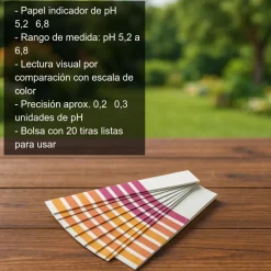 Papel pH 5.2 - 6.8 - 20 uds