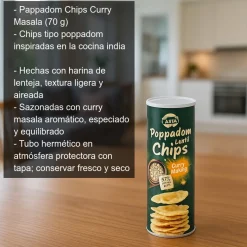 Pappadom Chips Curry Masala - 70g